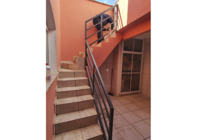 RF119 – Corrimão de Aço Galvanizado para Escada